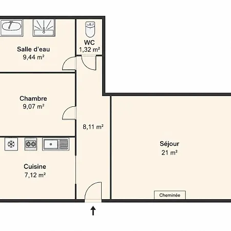 Coeur Historique 4 Personnes Apartamento